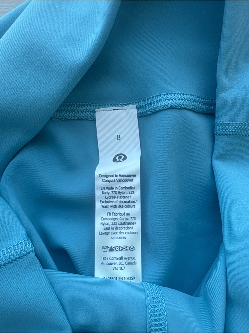 Lululemon Wunder Train High Rise Tight 28” Washed Blue Size 8 New - Picture 4 of 5